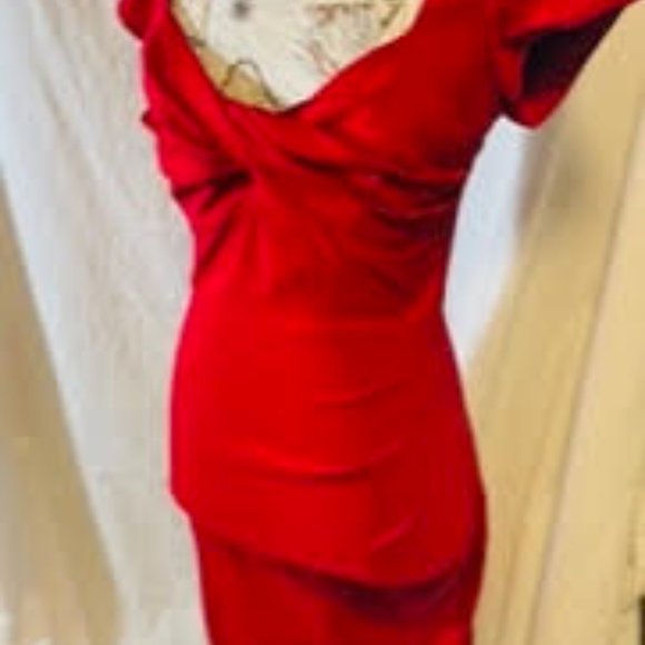 NEW NEVER BEEN WORN STOP STARRING by ALICIA ESTRADA RED DRESS SIZE XL - Picture 1 of 2